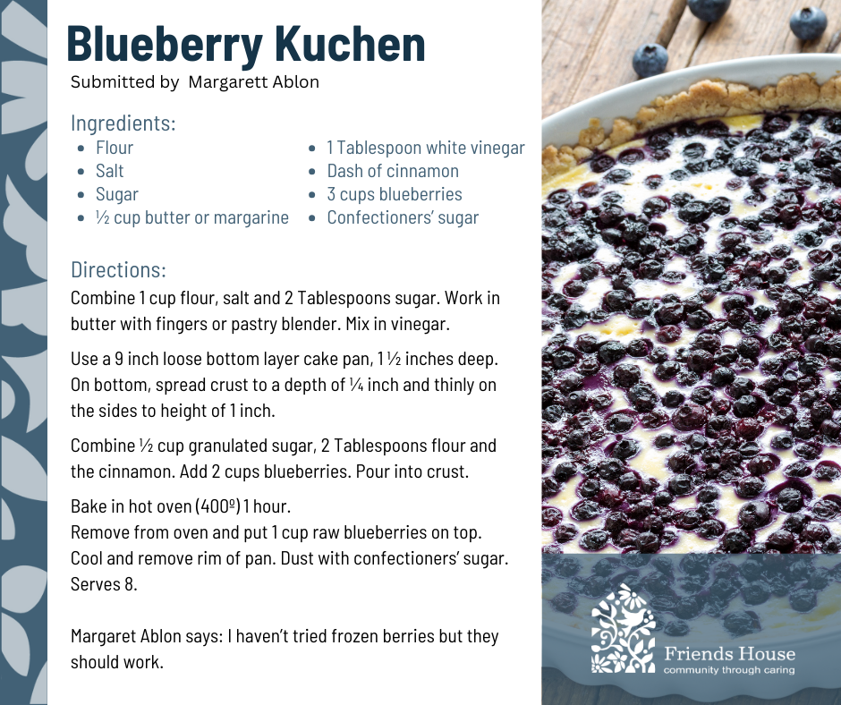 Blueberry Kuchen